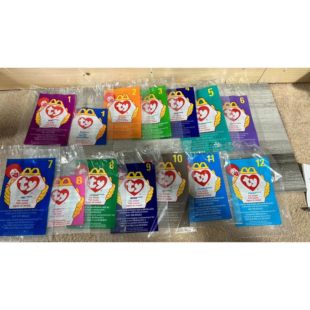 1Lot of 14 McDonald's Bags from TY   Empty  1996 and 1998